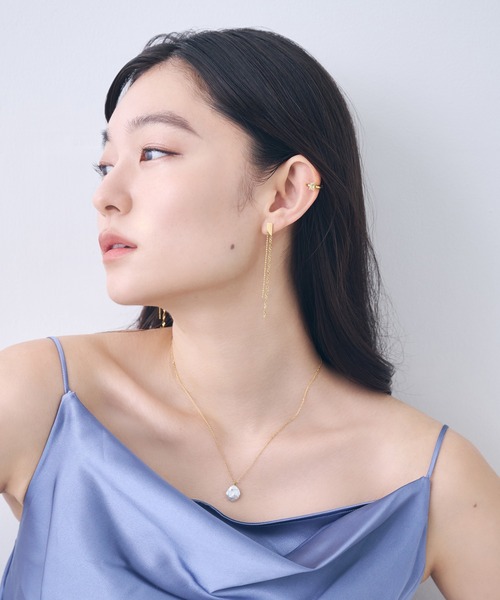 Phoebe（フィービィー）の「【金属アレルギー対応】ビジューカドルフープイヤリング/サージカルステンレス（イヤリング・レディース・イエローゴールド・FREE）」の5枚目の写真