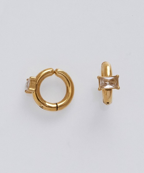 Phoebe（フィービィー）の「【金属アレルギー対応】ビジューカドルフープイヤリング/サージカルステンレス（イヤリング・レディース・イエローゴールド・FREE）」の14枚目の写真