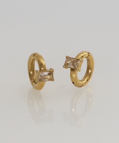 Phoebe（フィービィー）の「【金属アレルギー対応】ビジューカドルフープイヤリング/サージカルステンレス（イヤリング・レディース・イエローゴールド・FREE）」の13枚目の写真