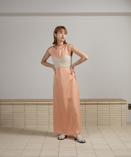 Amiur（エミレ）の「slim strap lingerie knit bustier（その他