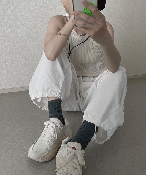 Futier land（フューティアランド）の「厚手リブソックス（ソックス/靴下・レディース・グレー/ホワイト/ブラック・FREE）」の5枚目の写真