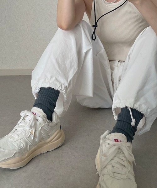 Futier land（フューティアランド）の「厚手リブソックス（ソックス/靴下・レディース・グレー/ホワイト/ブラック・FREE）」の6枚目の写真