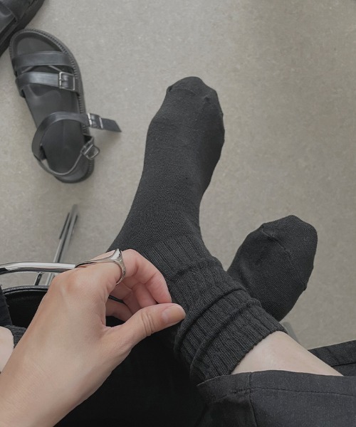 Futier land（フューティアランド）の「厚手リブソックス（ソックス/靴下・レディース・グレー/ホワイト/ブラック・FREE）」の11枚目の写真