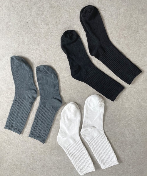 Futier land（フューティアランド）の「厚手リブソックス（ソックス/靴下・レディース・グレー/ホワイト/ブラック・FREE）」の21枚目の写真
