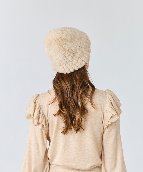 Chapeau d' O（シャポードオー）の「【STORY12月号掲載】Chapeau d' O  Cut Fur Glove / シャポードオー（手袋・レディース・ブラック/ライトパープル/ライトベージュ・FREE）」の14枚目の写真