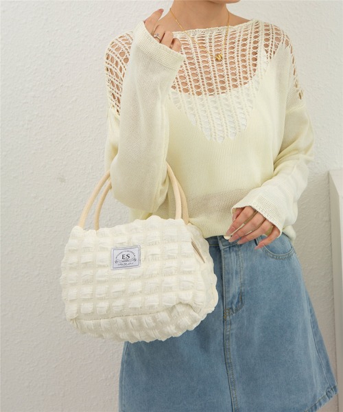 LA VORAGINE（ラ ヴォラジネ）の「【保温･保冷】ポップコーン ランチバッグ/お弁当袋（お弁当箱・レディース・ホワイト/ブラウン/イエロー・FREE）」の7枚目の写真