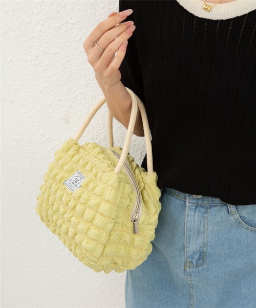 LA VORAGINE（ラ ヴォラジネ）の「【保温･保冷】ポップコーン ランチバッグ/お弁当袋（お弁当箱・レディース・ホワイト/ブラウン/イエロー・FREE）」の8枚目の写真