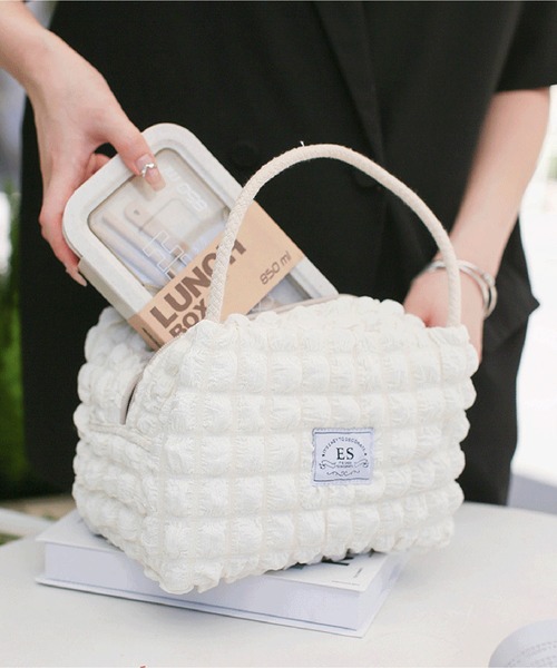 LA VORAGINE（ラ ヴォラジネ）の「【保温･保冷】ポップコーン ランチバッグ/お弁当袋（お弁当箱・レディース・ホワイト/ブラウン/イエロー・FREE）」の10枚目の写真