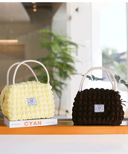 LA VORAGINE（ラ ヴォラジネ）の「【保温･保冷】ポップコーン ランチバッグ/お弁当袋（お弁当箱・レディース・ホワイト/ブラウン/イエロー・FREE）」の11枚目の写真