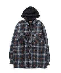 Dickies / ディッキーズ HOODED FLANNEL SHIRT JACK W/ HYDROSHIELD DWR RELAXED フランネル シャツ ジャケット