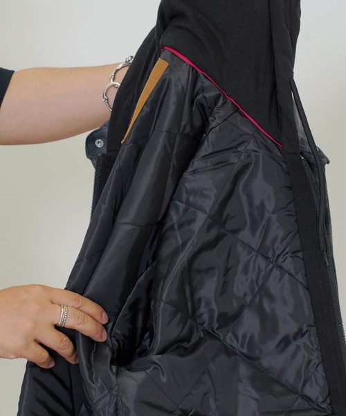 Dickies(ディッキーズ)の「Dickies / ディッキーズ HOODED FLANNEL SHIRT JACK W/ HYDROSHIELD DWR RELAXED フランネル シャツ ジャケット(シャツ/ブラウス・メンズ・ネイビー/ブラック/ブラック系その他/カーキ・MEDIUM/LARGE/X-LARGE)」の15枚目の写真