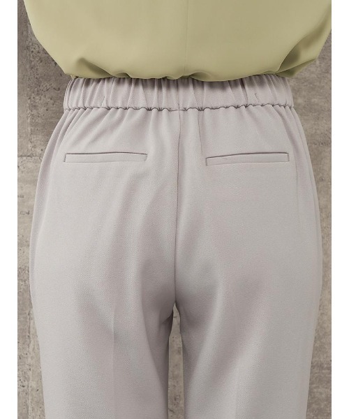 Perfect Suit FActory（パーフェクトスーツファクトリー）の「【お仕事OK】美単テーパードパンツ　ウーリッシュ　ブラック/ライトグレー/チャコールグレー/グリーン（スラックス・レディース・チャコールグレー/ライトグレー/ブラック/グリーン・M/S/L/SS）」の20枚目の写真