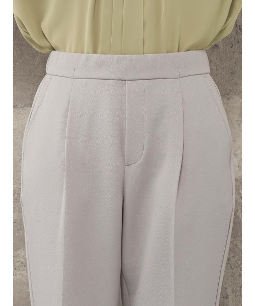 Perfect Suit FActory（パーフェクトスーツファクトリー）の「【お仕事OK】美単テーパードパンツ　ウーリッシュ　ブラック/ライトグレー/チャコールグレー/グリーン（スラックス・レディース・チャコールグレー/ライトグレー/ブラック/グリーン・M/S/L/SS）」の18枚目の写真