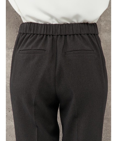 Perfect Suit FActory（パーフェクトスーツファクトリー）の「【お仕事OK】美単テーパードパンツ　ウーリッシュ　ブラック/ライトグレー/チャコールグレー/グリーン（スラックス・レディース・チャコールグレー/ライトグレー/ブラック/グリーン・M/S/L/SS）」の13枚目の写真