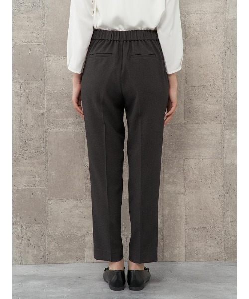 Perfect Suit FActory（パーフェクトスーツファクトリー）の「【お仕事OK】美単テーパードパンツ　ウーリッシュ　ブラック/ライトグレー/チャコールグレー/グリーン（スラックス・レディース・チャコールグレー/ライトグレー/ブラック/グリーン・M/S/L/SS）」の9枚目の写真