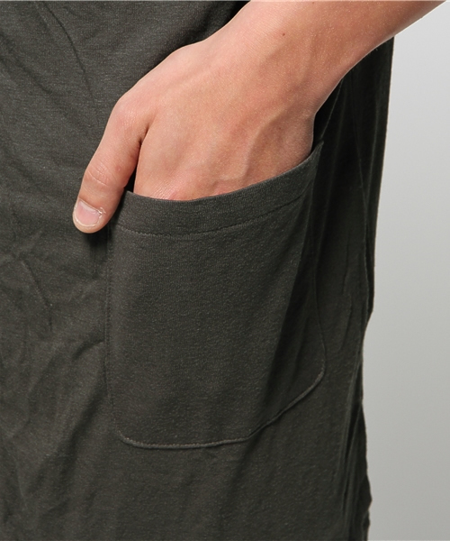 HARE（ハレ）の「ロングカットカーディガン5分袖(HARE)（カーディガン/ボレロ・メンズ・ブラック/カーキ/グレー・MEDIUM/SMALL）」の10枚目の写真