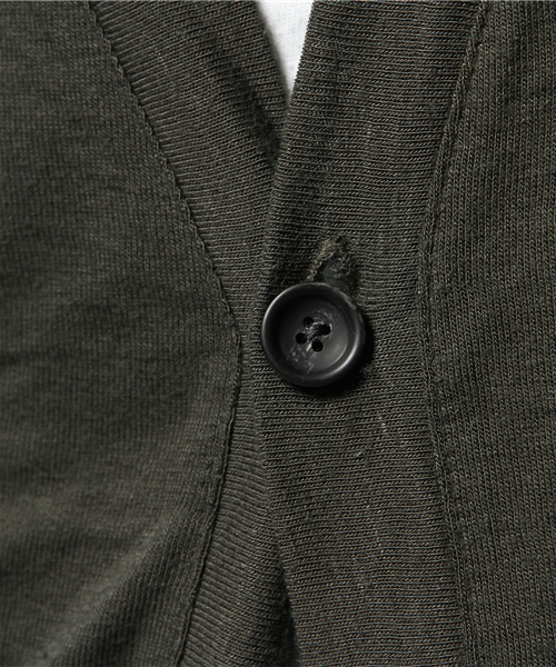 HARE（ハレ）の「ロングカットカーディガン5分袖(HARE)（カーディガン/ボレロ・メンズ・ブラック/カーキ/グレー・MEDIUM/SMALL）」の11枚目の写真