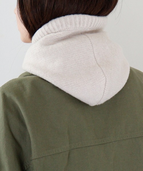 FUNALIVE（ファンアライブ）の「PAGE ONE バラクラバフーディ（ネックウォーマー/スヌード・レディース・ブラック/アイボリー/レッド/ブルー/グレー・FREE）」の17枚目の写真