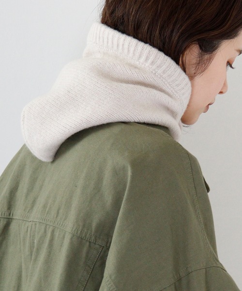 FUNALIVE（ファンアライブ）の「PAGE ONE バラクラバフーディ（ネックウォーマー/スヌード・レディース・ブラック/アイボリー/レッド/ブルー/グレー・FREE）」の16枚目の写真