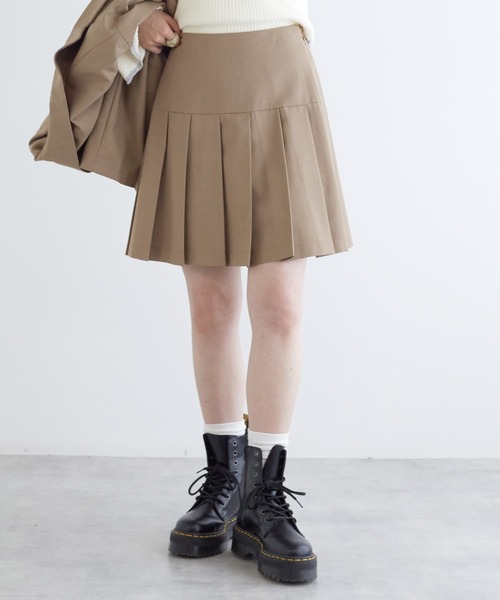 w closet（ダブルクローゼット）の「プリーツミニスカート（スカート・レディース・ベージュ系その他/ベージュ/グレー/ブラウン/ダークグレー・FREE）」の5枚目の写真