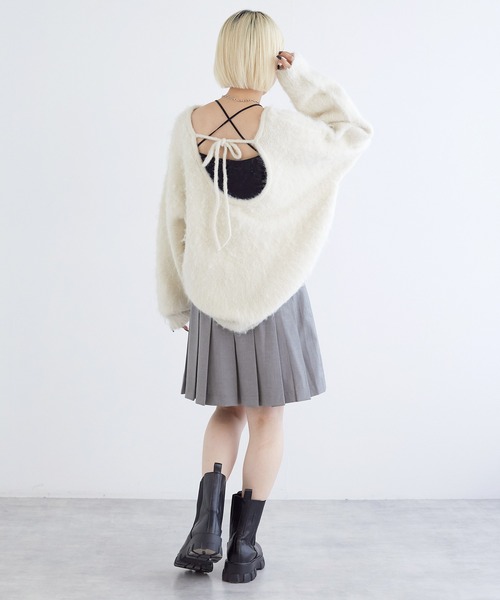 w closet（ダブルクローゼット）の「プリーツミニスカート（スカート・レディース・ベージュ系その他/ベージュ/グレー/ブラウン/ダークグレー・FREE）」の8枚目の写真