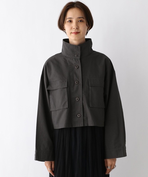 LEPSIM（レプシィム）の「ショートミリタリージャケット　961525（ミリタリージャケット・レディース・ベージュ/カーキ/チャコールグレー・FREE）」の14枚目の写真