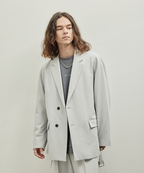 JUNRED(ジュンレッド)の「ウールブレンドジャケット(テーラードジャケット・メンズ・ブルー系その他4/ブラック/オフホワイト・L/M/S)」の7枚目の写真