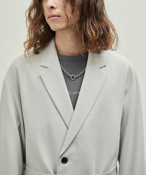 JUNRED(ジュンレッド)の「ウールブレンドジャケット(テーラードジャケット・メンズ・ブルー系その他4/ブラック/オフホワイト・L/M/S)」の22枚目の写真