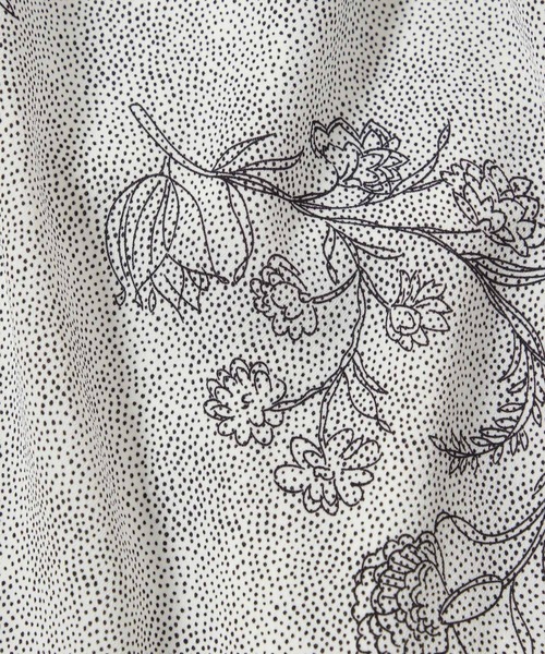 mysty woman（ミスティウーマン）の「デコルテドットフラワーワンピース　976878（ワンピース・レディース・オフホワイト/ブラック/ピンク・FREE）」の18枚目の写真