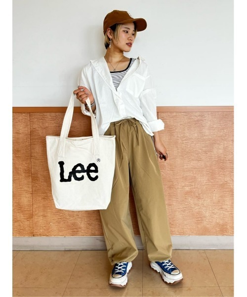 BACK NUMBER（バックナンバー）の「【BACK NUMBER】（Cafe Shirt）ブロードレギュラー長袖シャツ（シャツ/ブラウス・レディース・ホワイト/ホワイト×ネイビー/ホワイト×ブルー・M/L）」の11枚目の写真