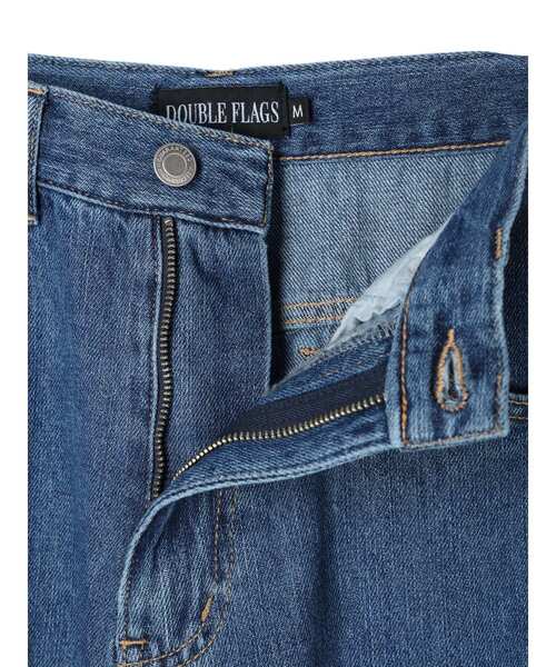 Green Parks(グリーンパークス)の「・Double Flags チョウチョ刺繍フレアデニム(デニムパンツ・レディース・ライトインディゴブルー・S/M/L)」の21枚目の写真