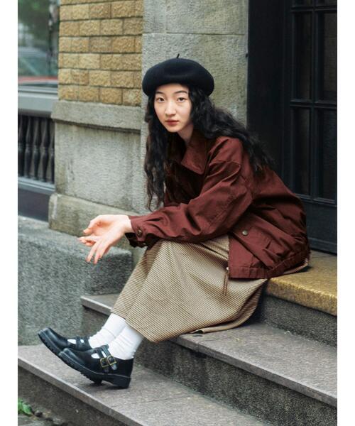 ehka sopo（エヘカソポ）の「ジップアップブルゾン（ブルゾン・レディース・ネイビー/ボルドー/ベージュ・F）」の6枚目の写真