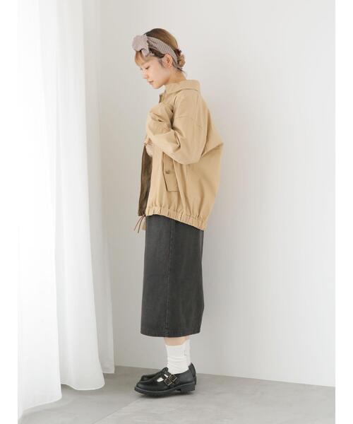 ehka sopo（エヘカソポ）の「ジップアップブルゾン（ブルゾン・レディース・ネイビー/ボルドー/ベージュ・F）」の10枚目の写真