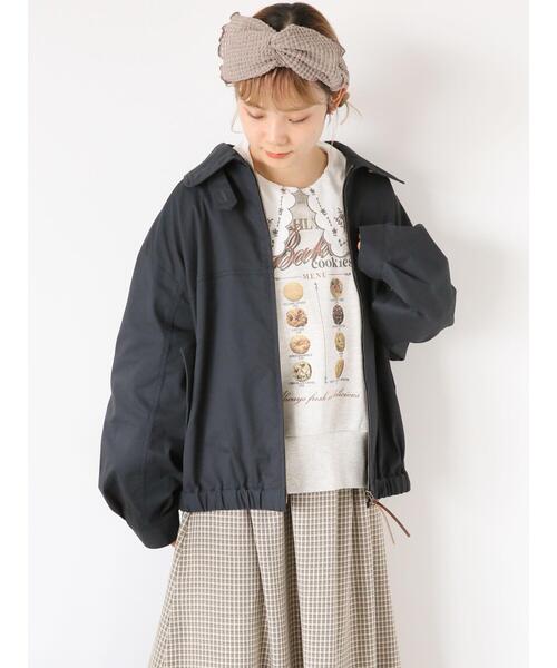 ehka sopo（エヘカソポ）の「ジップアップブルゾン（ブルゾン・レディース・ネイビー/ボルドー/ベージュ・F）」の13枚目の写真