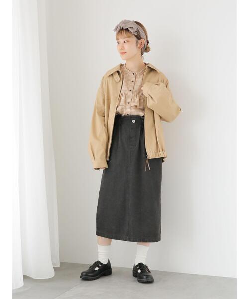 ehka sopo（エヘカソポ）の「ジップアップブルゾン（ブルゾン・レディース・ネイビー/ボルドー/ベージュ・F）」の15枚目の写真