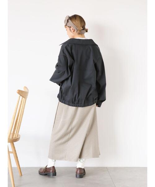 ehka sopo（エヘカソポ）の「ジップアップブルゾン（ブルゾン・レディース・ネイビー/ボルドー/ベージュ・F）」の19枚目の写真