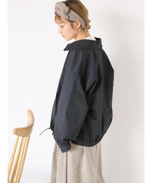 ehka sopo（エヘカソポ）の「ジップアップブルゾン（ブルゾン・レディース・ネイビー/ボルドー/ベージュ・F）」の21枚目の写真