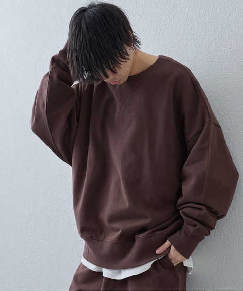 COLONY 2139(コロニートゥーワンスリーナイン)の「裏毛スウェットプルオーバー(スウェット・メンズ・ネイビー/グレー/ブラウン/オフホワイト・SMALL/LARGE/MEDIUM)」の4枚目の写真