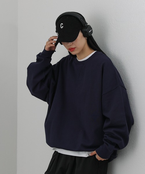 COLONY 2139(コロニートゥーワンスリーナイン)の「裏毛スウェットプルオーバー(スウェット・メンズ・ネイビー/グレー/ブラウン/オフホワイト・SMALL/LARGE/MEDIUM)」の5枚目の写真