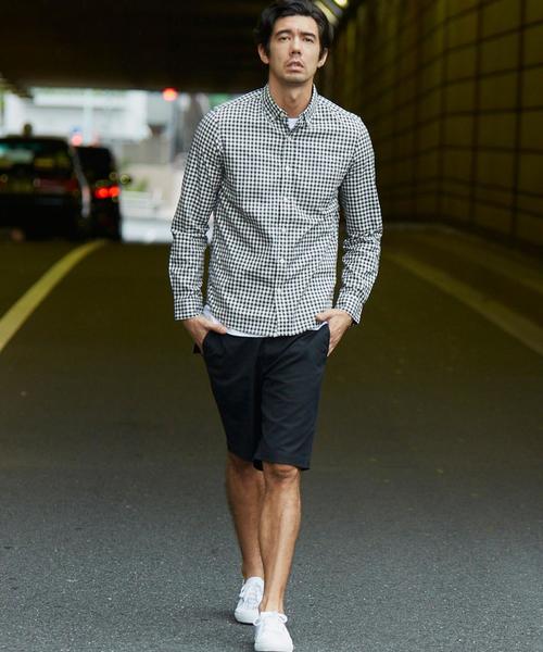 BEAUTY&YOUTH UNITED ARROWS（ビューティーアンドユースユナイテッドアローズ）の「【WEB限定】by ∴ オックスフォード ギンガムチェックシャツ◆（シャツ/ブラウス・メンズ・オフホワイト/ネイビー/レッド・LARGE/SMALL/MEDIUM）」の6枚目の写真