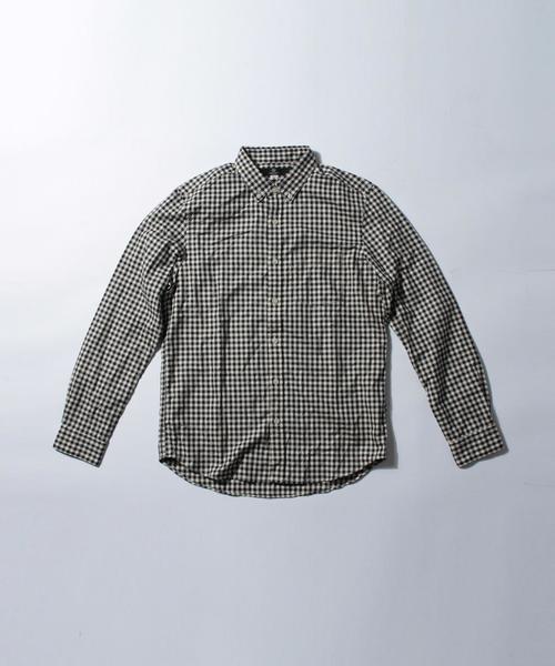 BEAUTY&YOUTH UNITED ARROWS（ビューティーアンドユースユナイテッドアローズ）の「【WEB限定】by ∴ オックスフォード ギンガムチェックシャツ◆（シャツ/ブラウス・メンズ・オフホワイト/ネイビー/レッド・LARGE/SMALL/MEDIUM）」の7枚目の写真