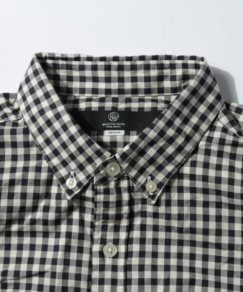 BEAUTY&YOUTH UNITED ARROWS（ビューティーアンドユースユナイテッドアローズ）の「【WEB限定】by ∴ オックスフォード ギンガムチェックシャツ◆（シャツ/ブラウス・メンズ・オフホワイト/ネイビー/レッド・LARGE/SMALL/MEDIUM）」の8枚目の写真