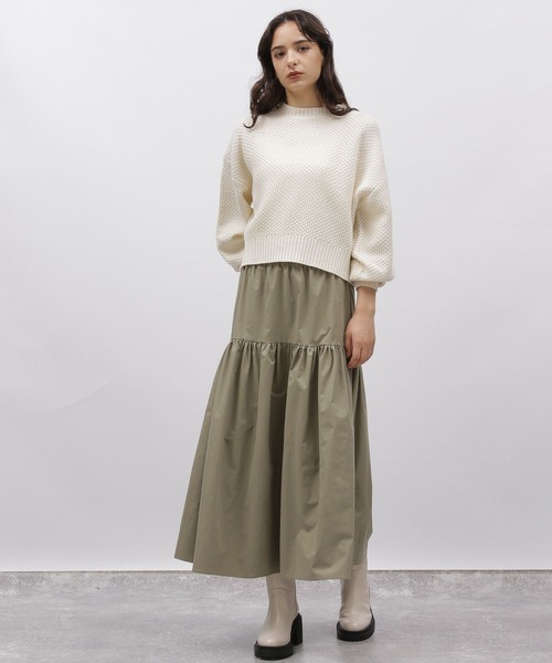 LAKOLE(ラコレ)の「ジガラ編みニットプルオーバー / 977357(ニット/セーター・レディース・ナチュラル/ブルー/ブラック・MEDIUM/SMALL)」の9枚目の写真