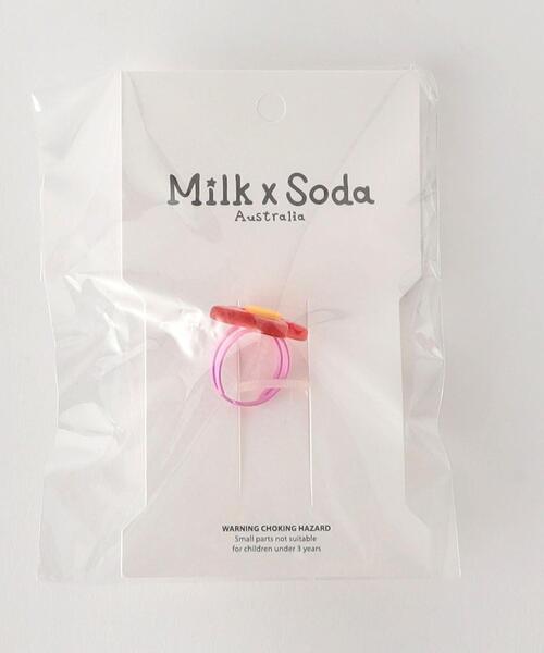 green label relaxing(グリーンレーベルリラクシング)の「<Milk&Soda> JUNI DAISY リング / 指輪(リング・キッズ・ホワイト/ケリー/ピンク・FREE)」の8枚目の写真