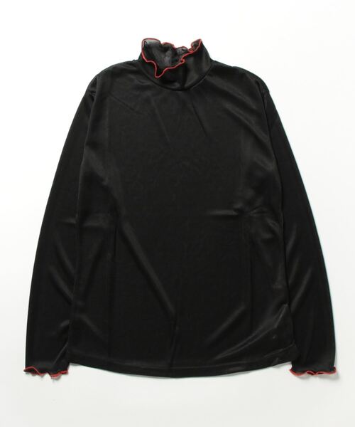 カヤ（カヤ）の「【カヤ】彩り とっくりトップス（Tシャツ/カットソー・レディース・イエロー/グリーン/ホワイト/スミクロ/ピンク/ブルー/オレンジ/ライトパープル・FREE）」の3枚目の写真