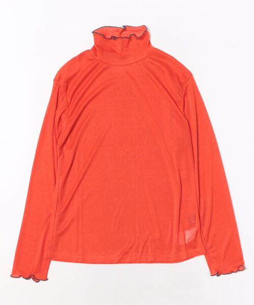 カヤ（カヤ）の「【カヤ】彩り とっくりトップス（Tシャツ/カットソー・レディース・イエロー/グリーン/ホワイト/スミクロ/ピンク/ブルー/オレンジ/ライトパープル・FREE）」の8枚目の写真