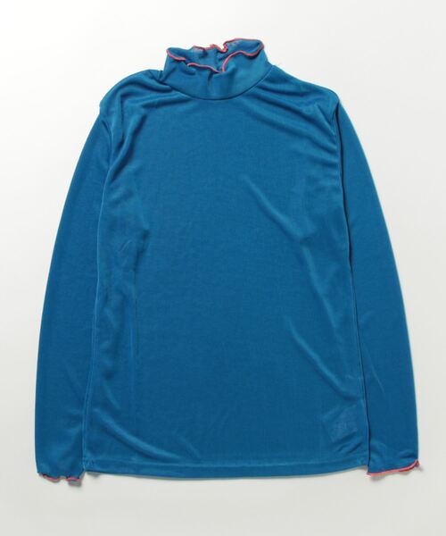 カヤ（カヤ）の「【カヤ】彩り とっくりトップス（Tシャツ/カットソー・レディース・イエロー/グリーン/ホワイト/スミクロ/ピンク/ブルー/オレンジ/ライトパープル・FREE）」の5枚目の写真