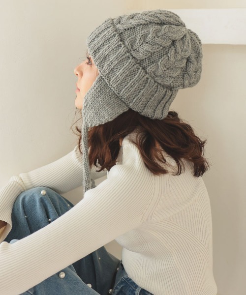 DONOBAN（ドノバン）の「ガイドワッチ（ニットキャップ/ビーニー・レディース・グレー/ホワイト/ブラック・F）」の11枚目の写真