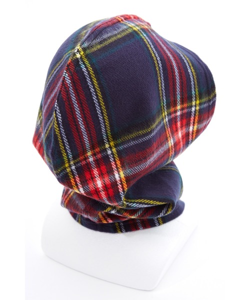 an meets zakka（アンミツザッカ）の「an meets zakka 起毛ジップフードバラクラバ（ネックウォーマー/スヌード・レディース・ネイビー/グリーン/レッド/ブラック×ホワイト/ブラック/アイボリー・ONE SIZE/ONESIZE）」の20枚目の写真