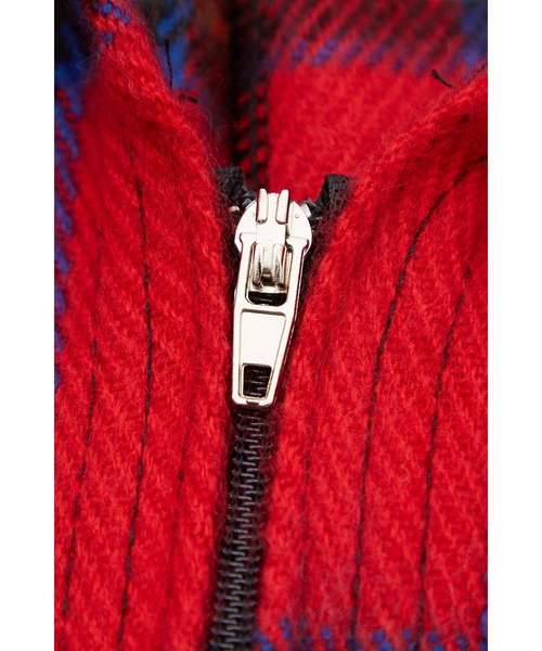 an meets zakka（アンミツザッカ）の「an meets zakka 起毛ジップフードバラクラバ（ネックウォーマー/スヌード・レディース・ネイビー/グリーン/レッド/ブラック×ホワイト/ブラック/アイボリー・ONE SIZE/ONESIZE）」の8枚目の写真